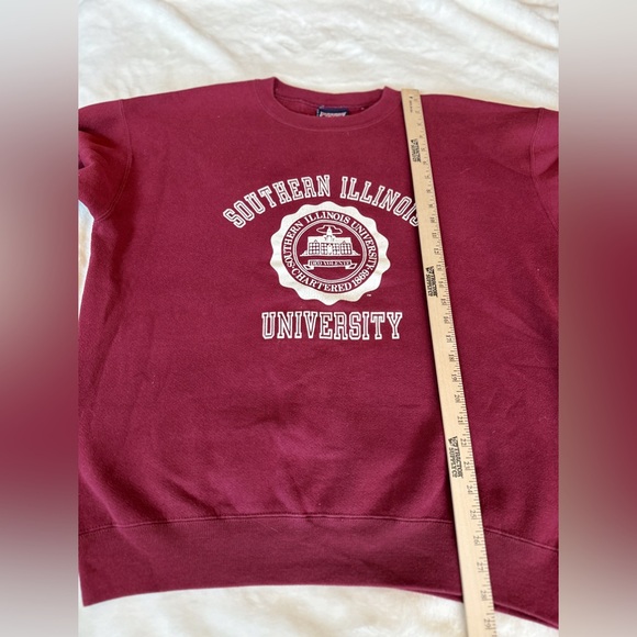 Vintage JanSport XL Red Illinois State University Crewneck Pullover Sweatshirt - Picture 10 of 12